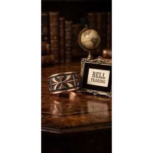 Vintage Bell Trading Post Copper Cuff Bracelet BB Mark Southwestern Native Style